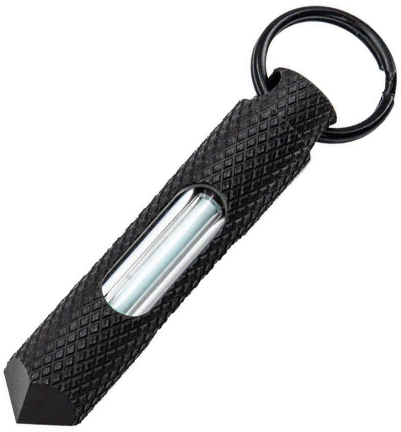 Knurled Steel Glow Fob Blue FOB-002-MB-XB