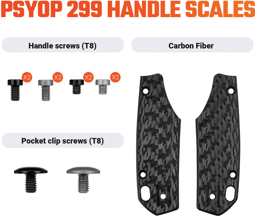 Psyop 299 Handle CF Black W0402