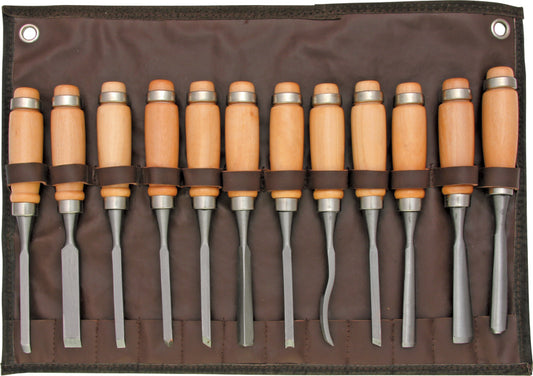 12 Piece Carving Chisel Set