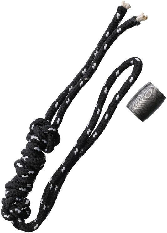 Bead Lanyard Black/White