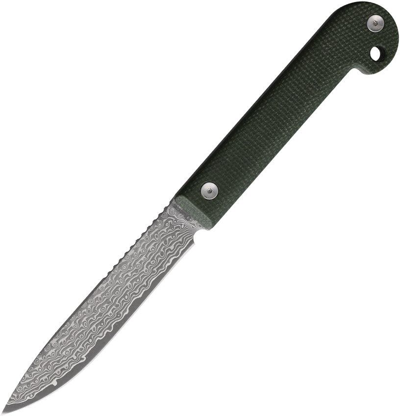 Ataman Fixed Blade Damascus DG2409S-MGRN-DMSK