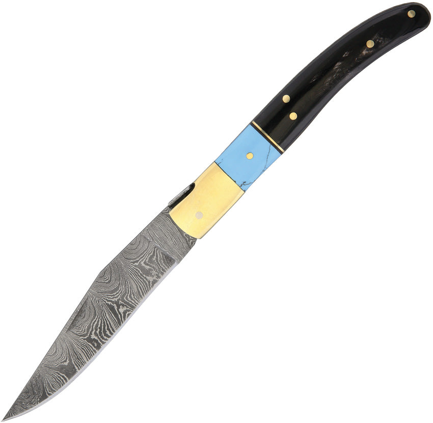 Turquoise And Horn Folder DM-1156