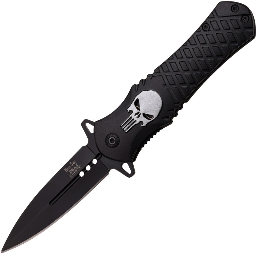 Silver Skull Linerlock DS-A014BK