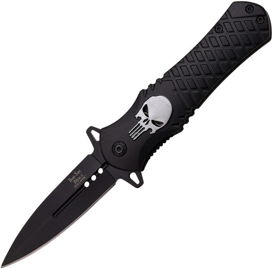 Silver Skull Linerlock DS-A014BK