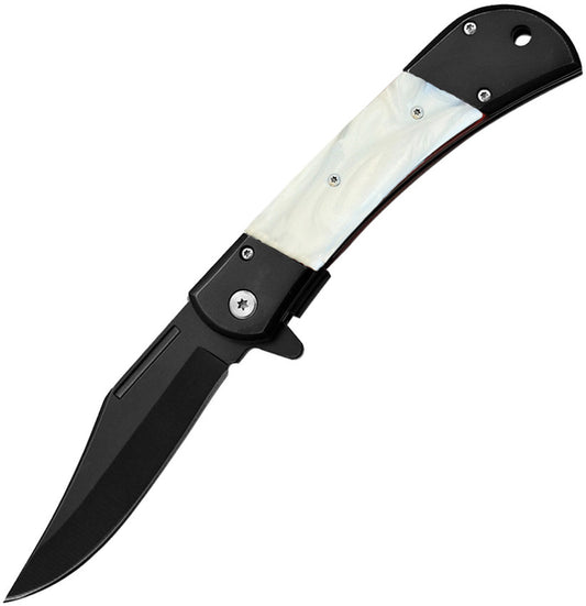 Linerlock A/O Faux Pearl/Black