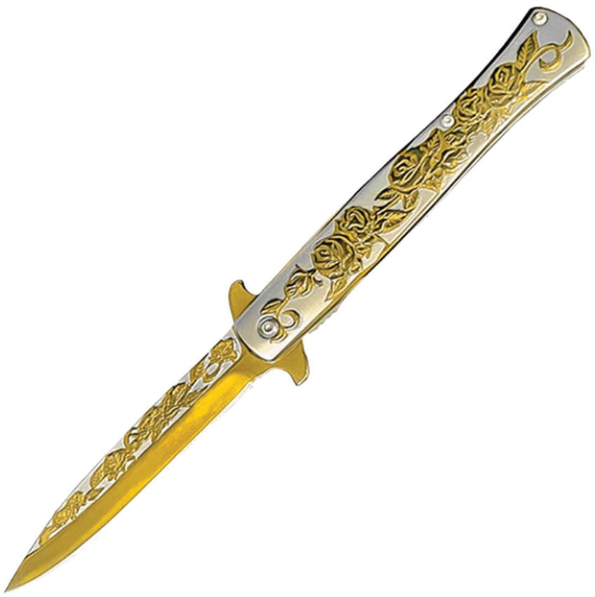 Stiletto Linerlock A/O Gold 10-A119GD