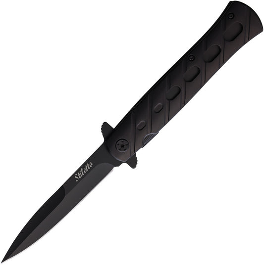 Stiletto Linerlock A/O Black 10-A84BK