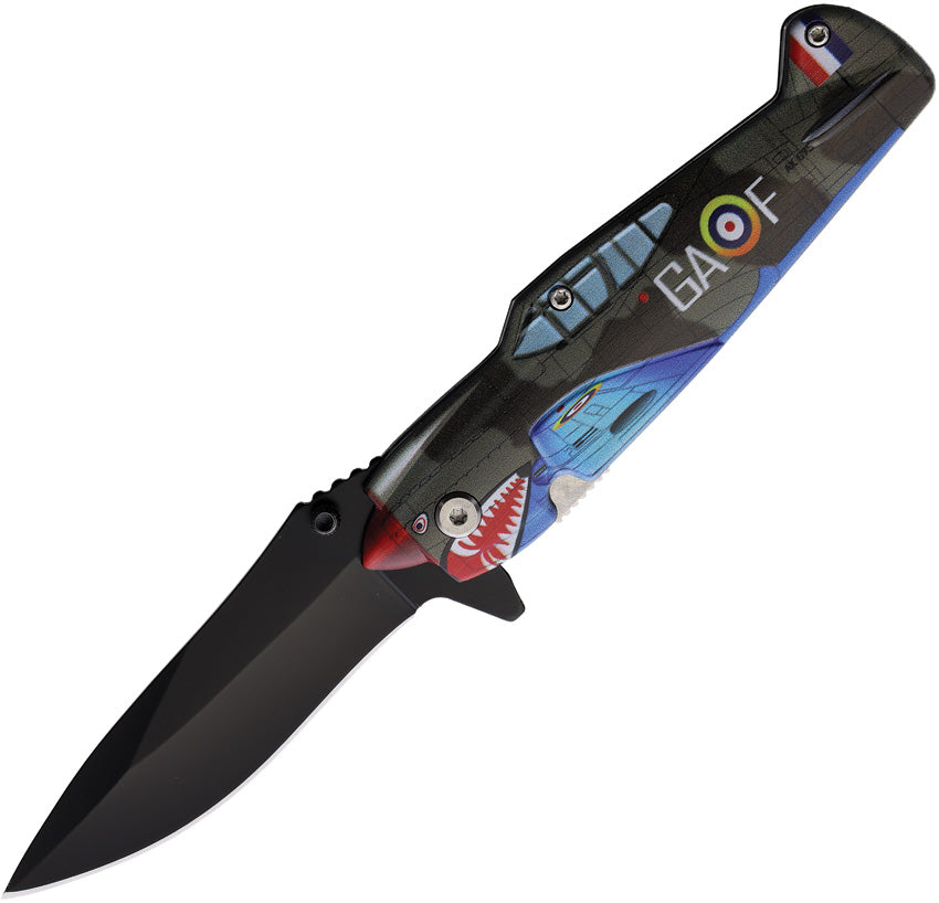 Fighter Plane Linerlock A/O 10-A85GY