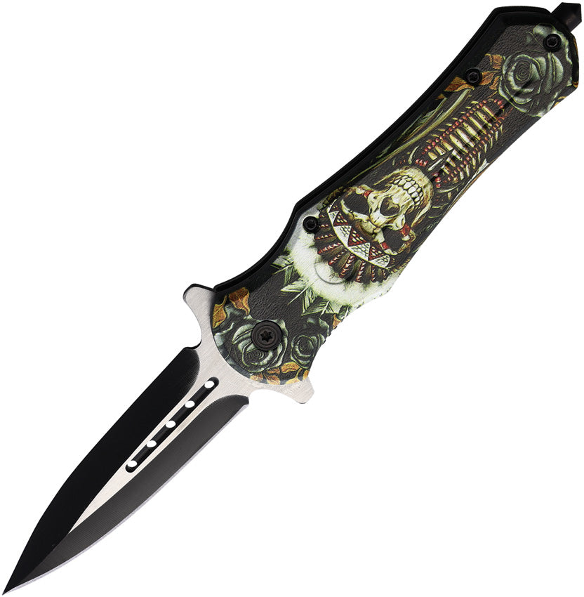 Linerlock A/O West Skull 10-A90SKIN