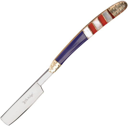 Folding Razor Red White Blue