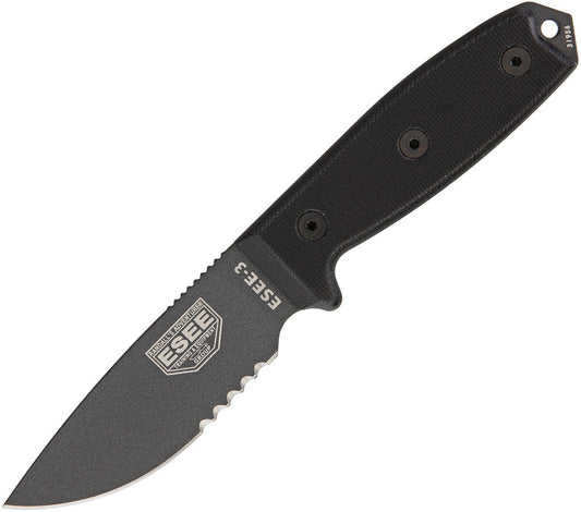Model 3 Serrated Tactical ESEE-3S-TG-B