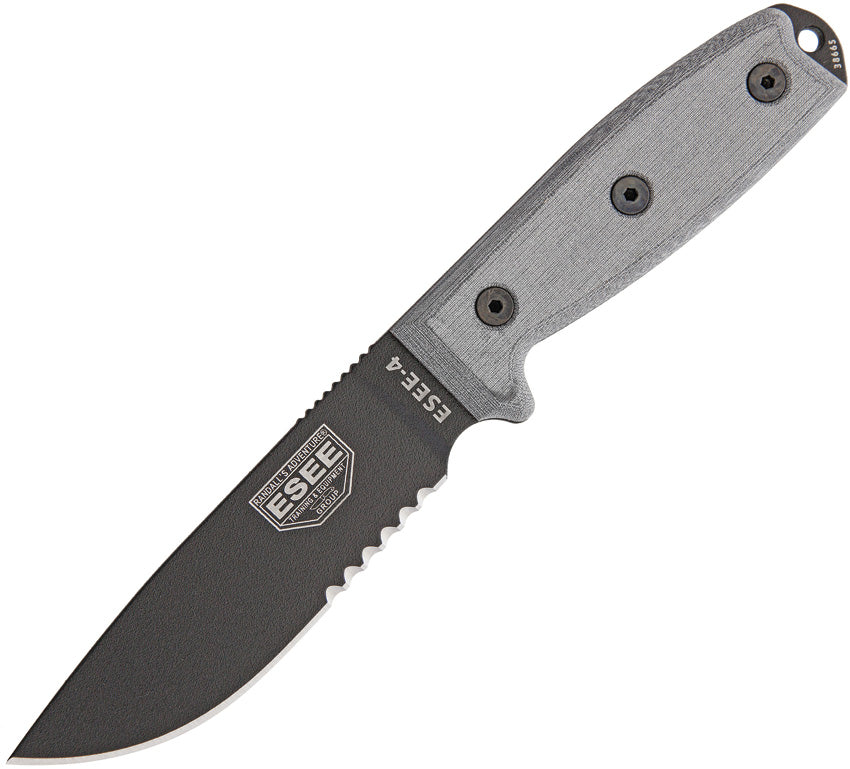 Model 4 Stainless Serrated ESEE-4S-MB-B
