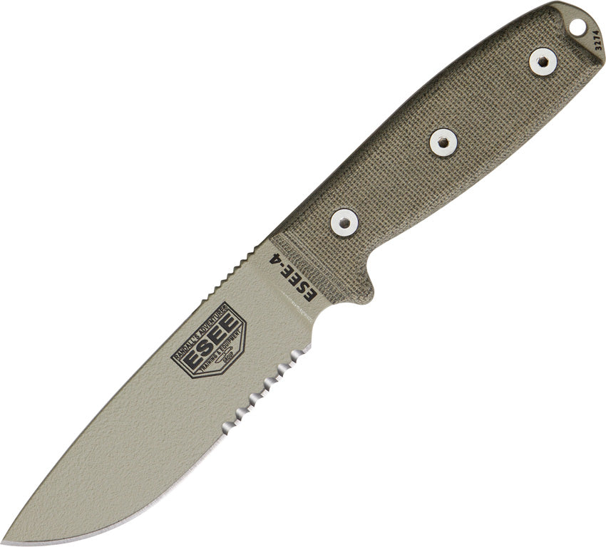 Model 4 Part Serrated ESEE-4S-MB-DT