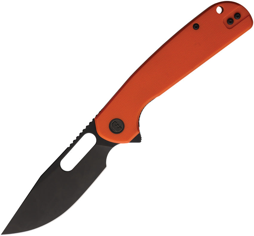 Trinity Linerlock BSW Orange TRINITY BLACKWASH  ORANGE G10