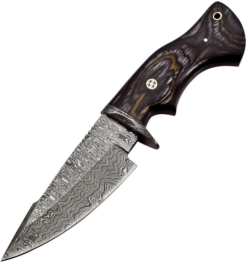 Fixed Blade Damascus Gray MLK-0004