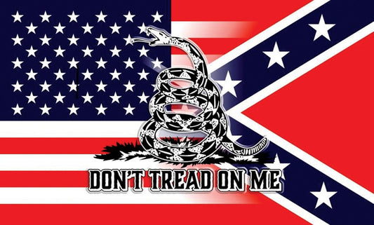 USA & Confederate Flag