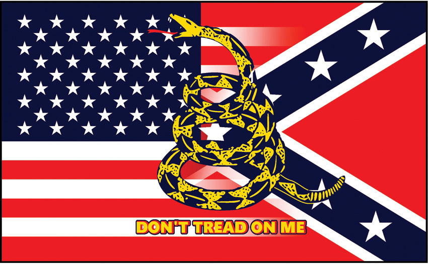 USA & Confederate Flag R7302