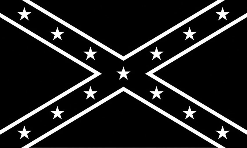 Confederate Black/White Flag R7326