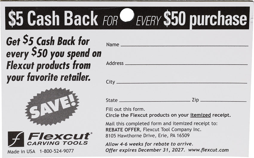 Cash Back Rebate Pad