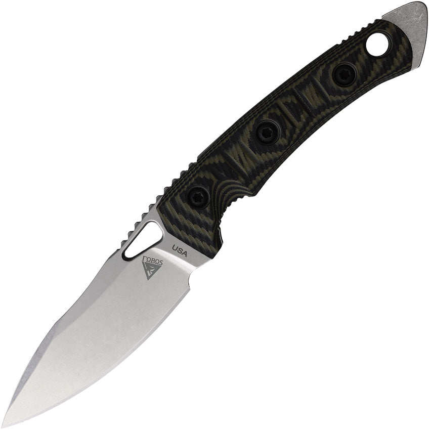 Cacula Fixed Blade Blk/Grn CACULA  BLACK OD GREEN G10