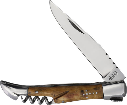 Laguiole Corkscrew Folder Oliv