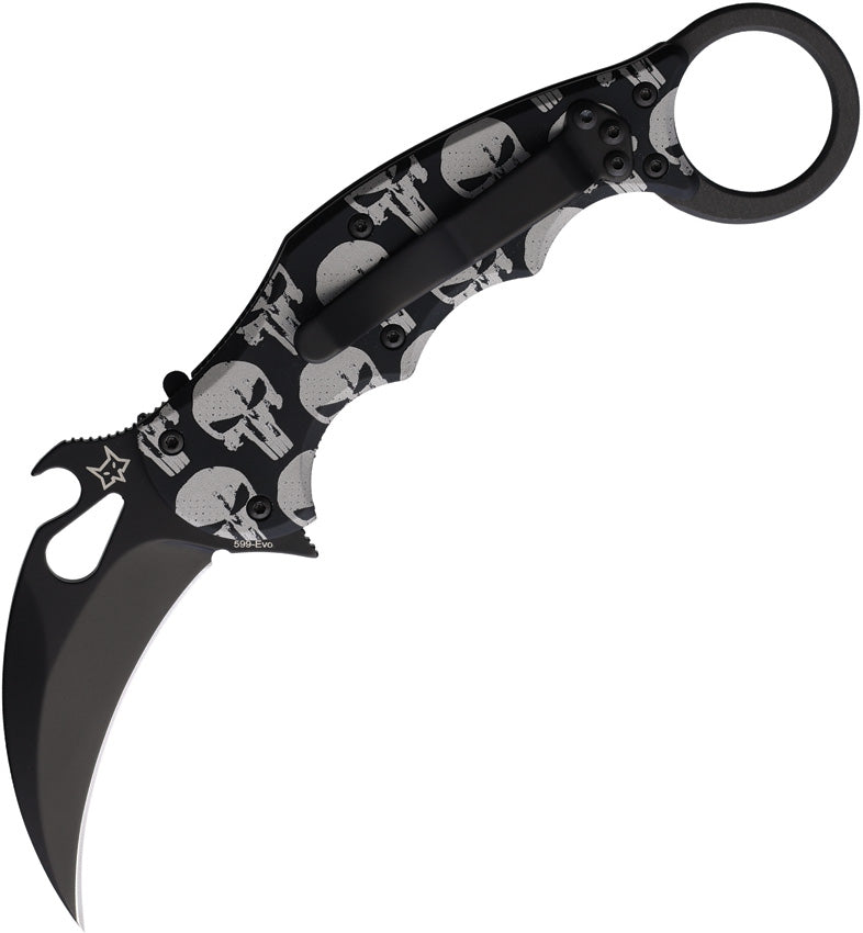 Karambit Linerlock Skull FX 599 ALB-5