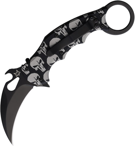 Karambit Linerlock Skull FX 599 ALB-5