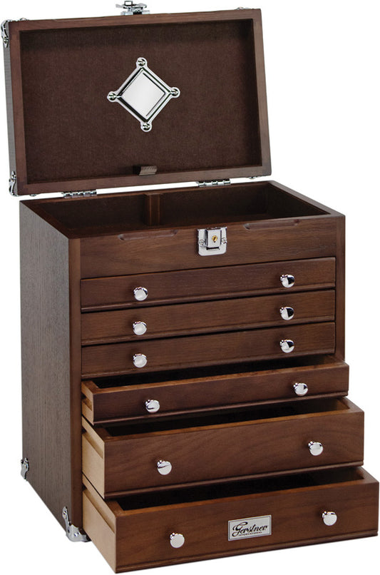 6-Drawer Collector's Chest Oak