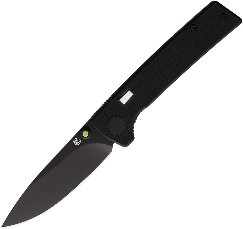 Fermi Linerlock Black/ Green FERMI-Z-G10-Z-D2-XG-GG
