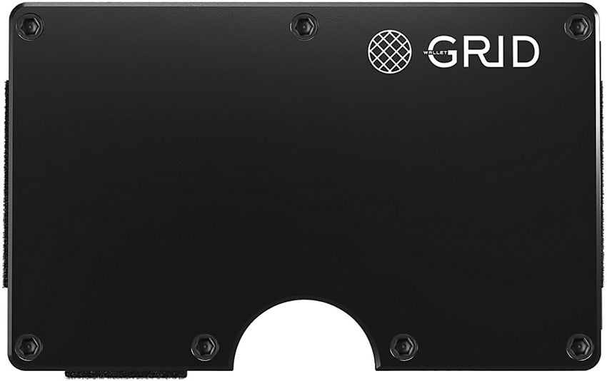 Black Aluminum Wallet ALUBLK-CLIP