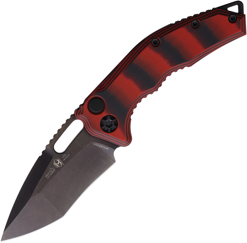 Auto Medusa Button Lock Red H012-6A-G10/RD