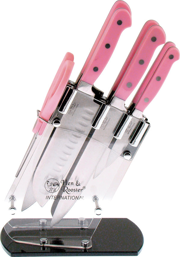 Seven Piece Kitchen Set Pink HRI-036