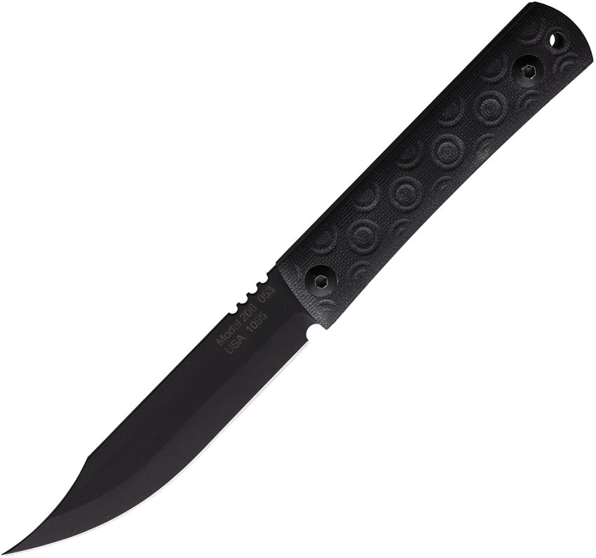 Bushcraft Fixed Blade Black 206-BLK