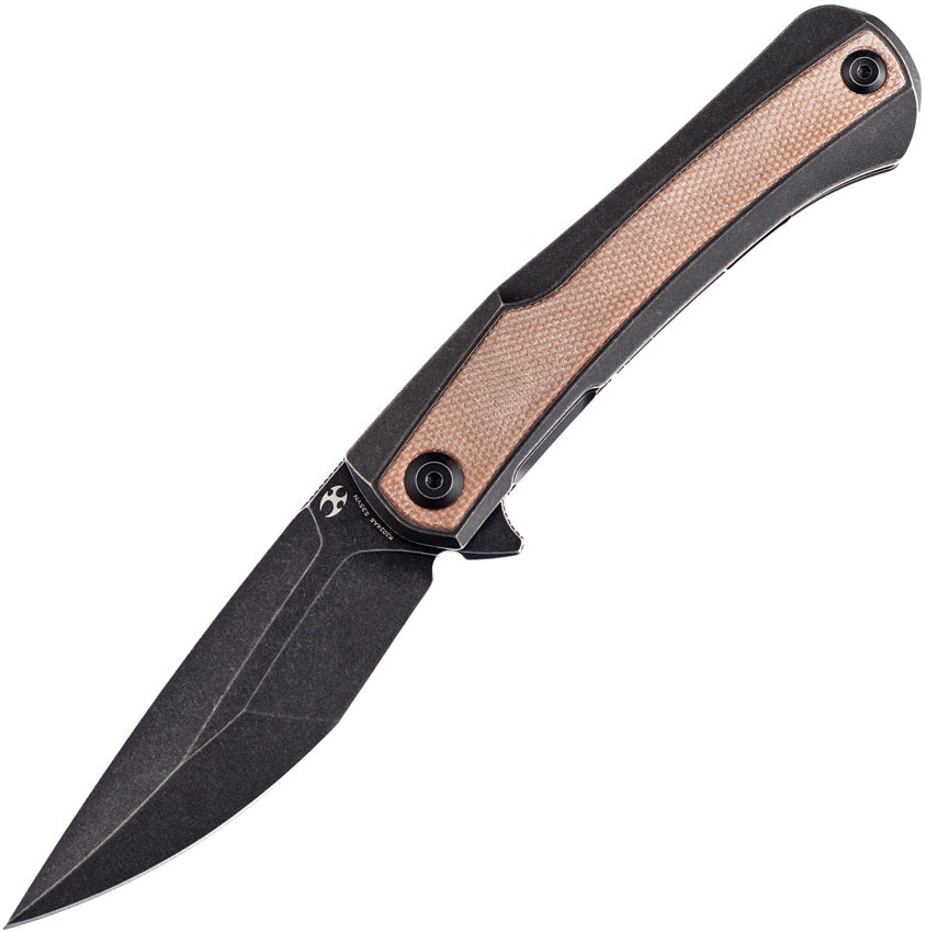 Kratos Framelock Brown Micarta K1024A8