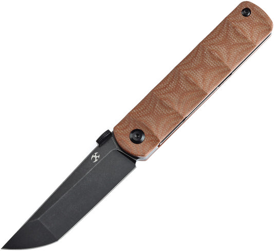 BTF Linerlock Brown Micarta