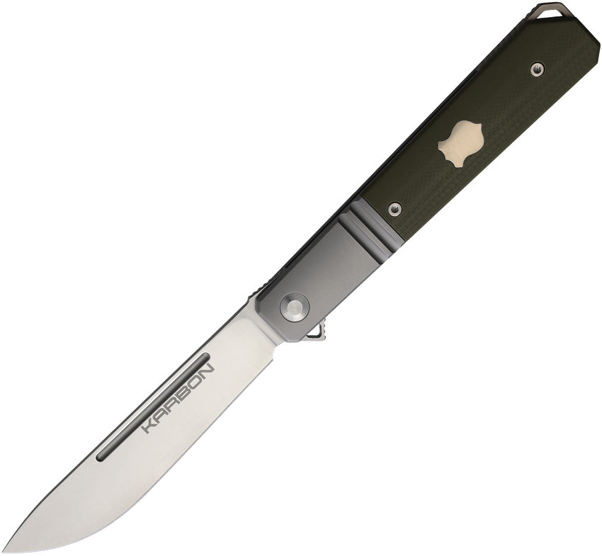 Flatline Framelock OD G10 KARB114 OD GREEN G10
