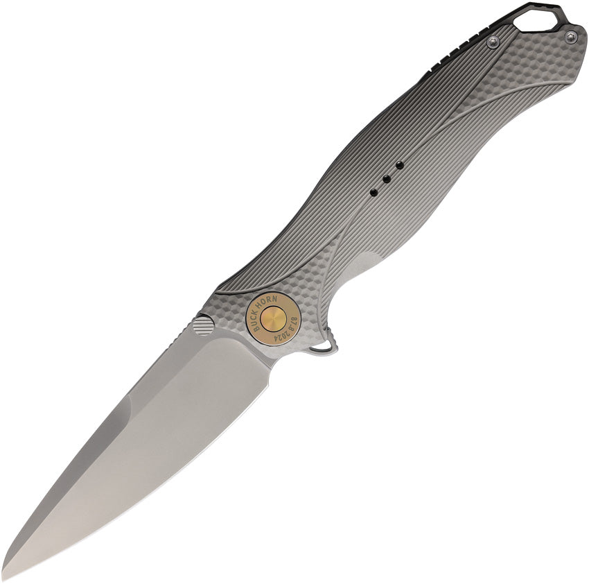 Buck Horn Linerlock Gray Al KARB119