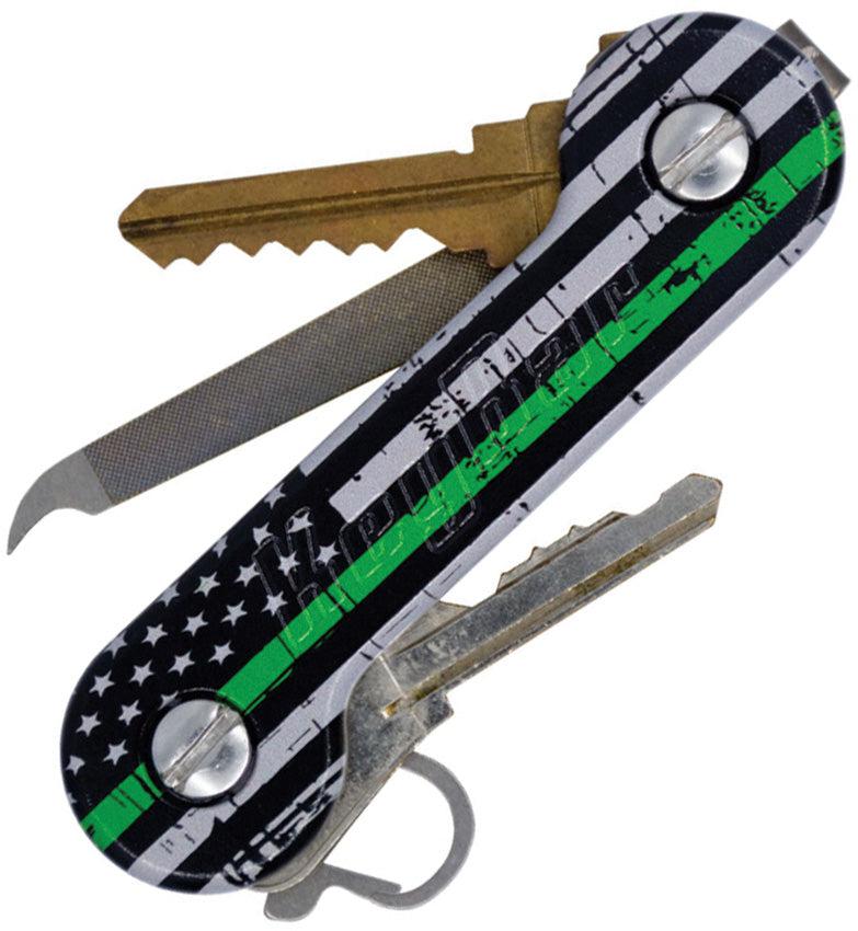 KeyBar Aluminum UV Thin Line AKB-LINE-GRN-BP
