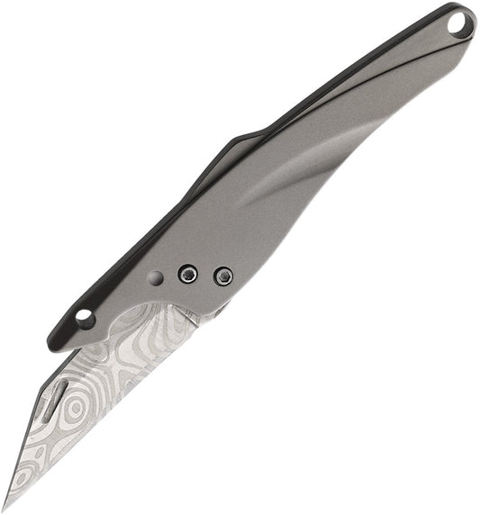 Bluefin Folder TITANIUM DAMASCUS RAZOR KNIFE