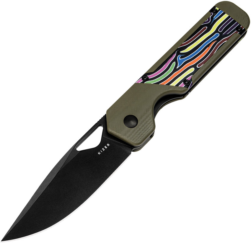 Mini Militaw Framelock Green V3634A3