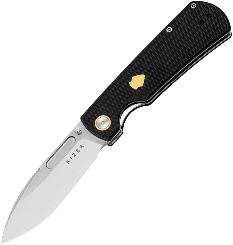 Retro Linerlock Black G10  V4726A2