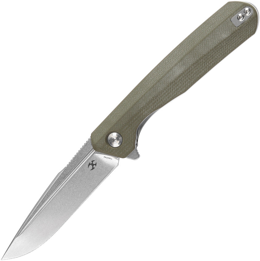Qilin Linerlock Green G10  T1047A2