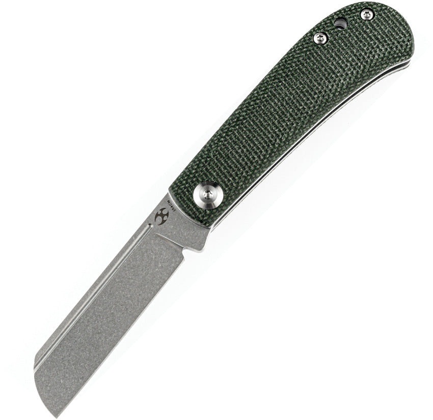 Bevy Slip Joint Green Micarta  T2026F2