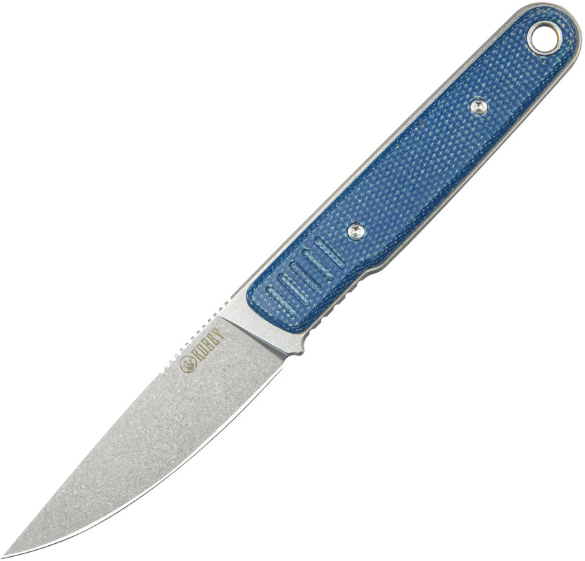 JL Fixed Blade Blue Micarta KU356B