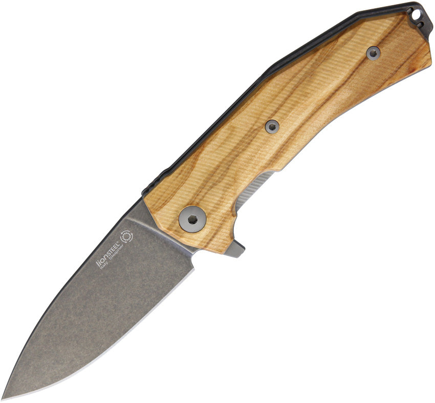 KUR Linerlock Olive Wood