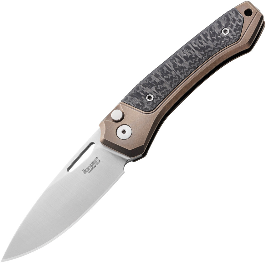 Twain Button Lock CF Brn TW BR CF