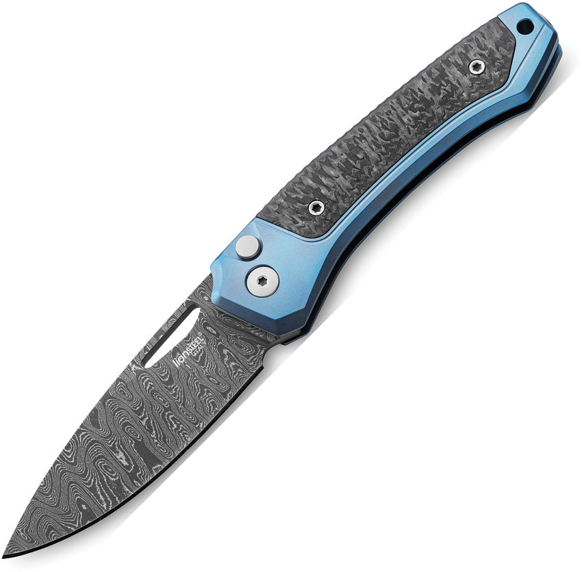 Twain Button Lock Damascus TW D BL