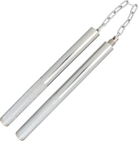 Nunchakus Silver Finish