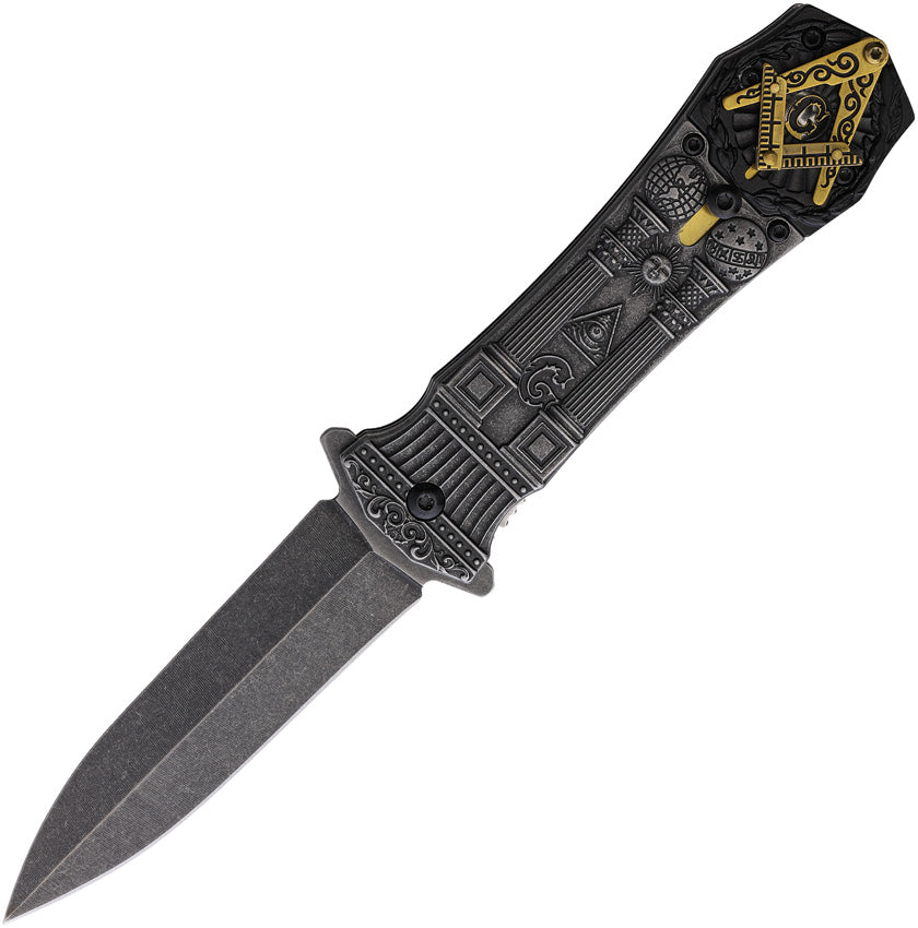 Masonic Linerlock Moving Logo KN-1976