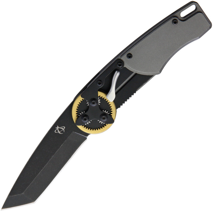 Gearhead Linerlock Brass Tanto